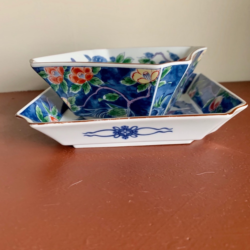 Vintage Japanese Porcelain Dish Set